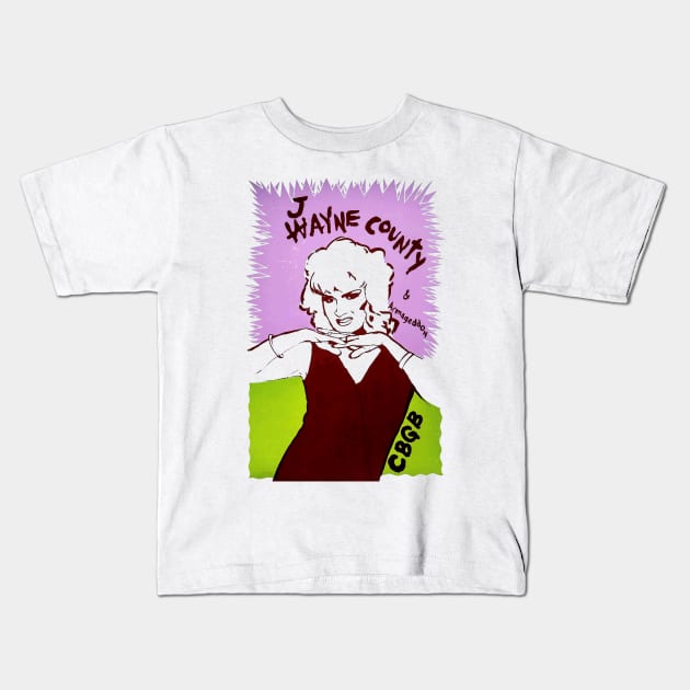 RETRO JAYNE COUNTY 1979 Kids T-Shirt by JINTOMANG